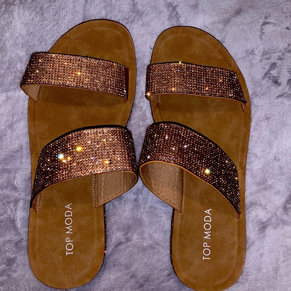 TOP MODA ROSE GOLD SANDALS